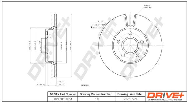 Brake Disc Dr!ve+ DP1010.11.0854