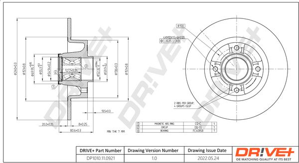 Brake Disc Dr!ve+ DP1010.11.0921