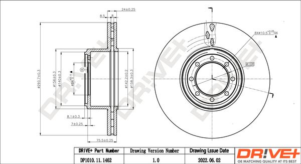 Brake Disc Dr!ve+ DP1010.11.1462