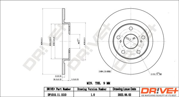 Brake Disc Dr!ve+ DP1010.11.1510