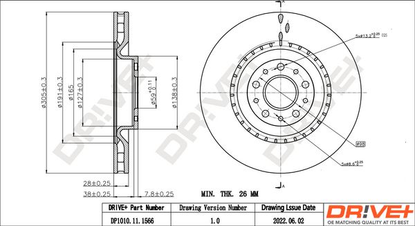 Brake Disc Dr!ve+ DP1010.11.1566