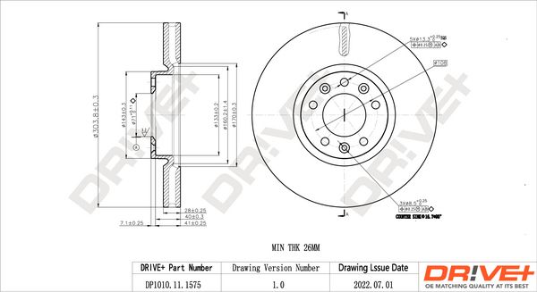 Brake Disc Dr!ve+ DP1010.11.1575