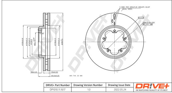 Brake Disc Dr!ve+ DP1010.11.1617