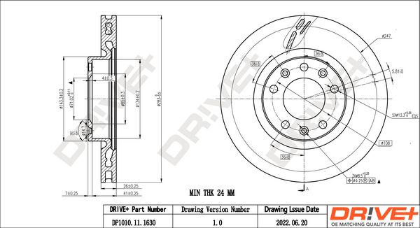 Brake Disc Dr!ve+ DP1010.11.1630