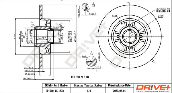 Brake Disc Dr!ve+ DP1010.11.1672