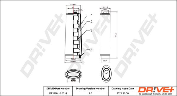 Air Filter Dr!ve+ DP1110.10.0014