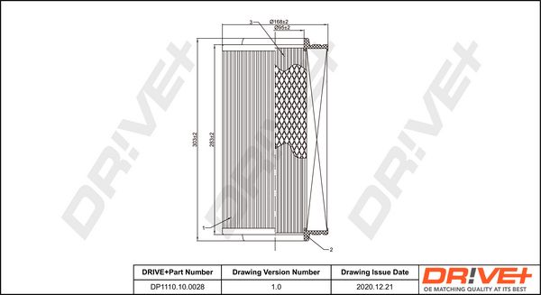 Air Filter Dr!ve+ DP1110.10.0028