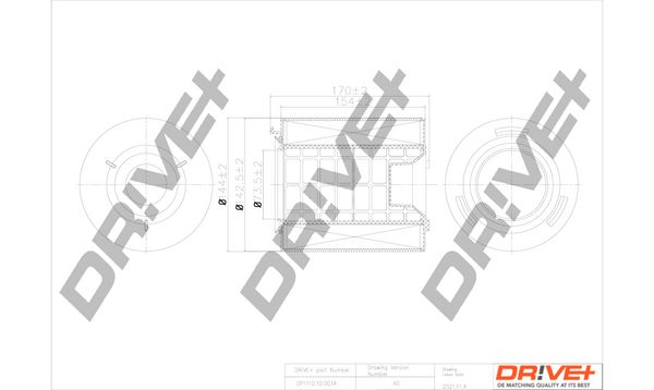 Повітряний фільтр Dr!ve+ DP1110.10.0034