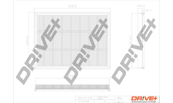 Oro filtras Dr!ve+ DP1110.10.0045