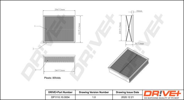 Air Filter Dr!ve+ DP1110.10.0054