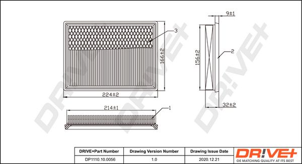 Air Filter Dr!ve+ DP1110.10.0056