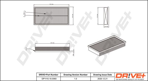 Oro filtras Dr!ve+ DP1110.10.0060