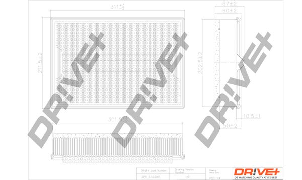 Повітряний фільтр Dr!ve+ DP1110.10.0061