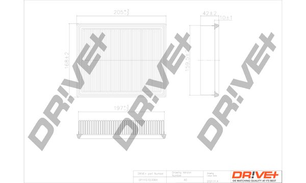 Air Filter Dr!ve+ DP1110.10.0064