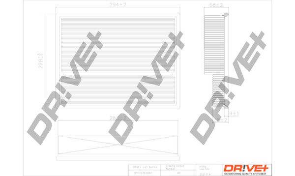 Air Filter Dr!ve+ DP1110.10.0067