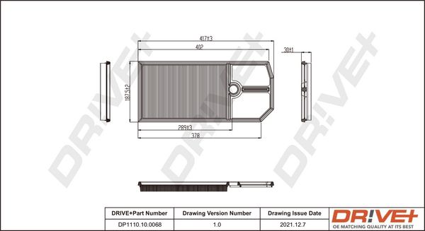 Oro filtras Dr!ve+ DP1110.10.0068