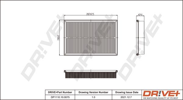 Air Filter Dr!ve+ DP1110.10.0075