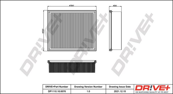 Air Filter Dr!ve+ DP1110.10.0076