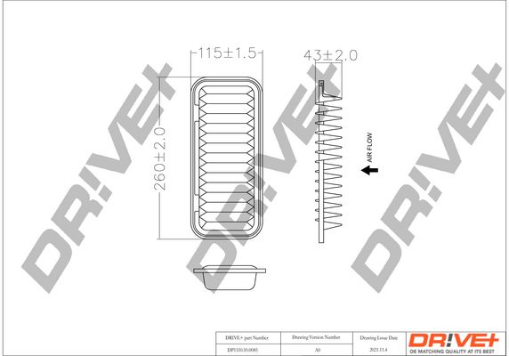 Oro filtras Dr!ve+ DP1110.10.0085