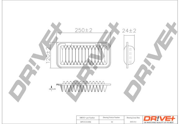 Oro filtras Dr!ve+ DP1110.10.0086