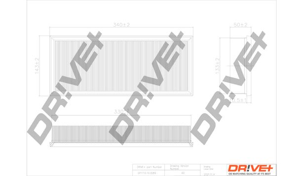 Повітряний фільтр Dr!ve+ DP1110.10.0089