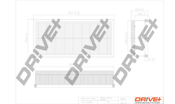 Oro filtras Dr!ve+ DP1110.10.0096