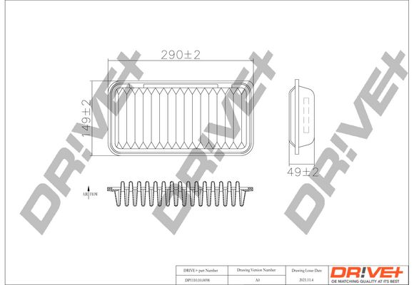 Oro filtras Dr!ve+ DP1110.10.0098