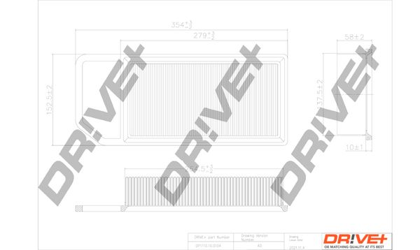 Oro filtras Dr!ve+ DP1110.10.0104