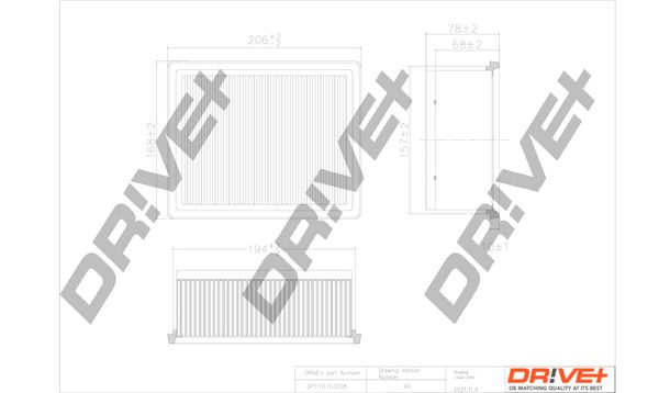 Oro filtras Dr!ve+ DP1110.10.0108