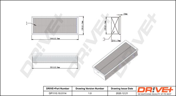 Oro filtras Dr!ve+ DP1110.10.0114