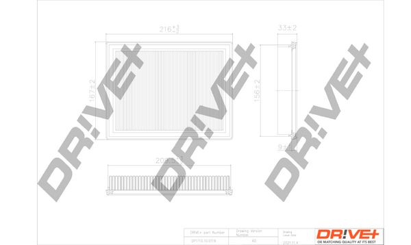 Повітряний фільтр Dr!ve+ DP1110.10.0119