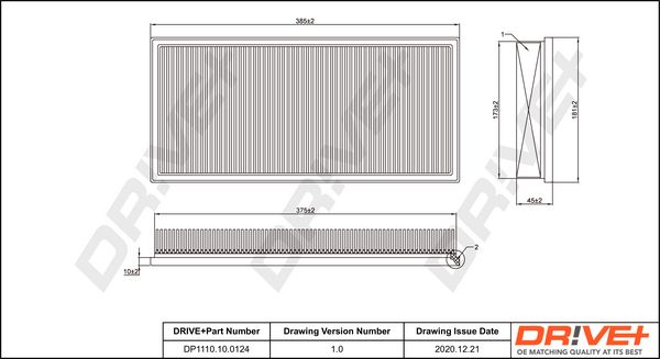 Air Filter Dr!ve+ DP1110.10.0124