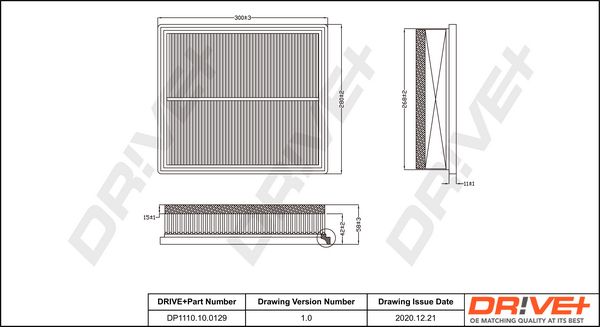 Oro filtras Dr!ve+ DP1110.10.0129