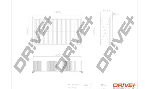 Повітряний фільтр Dr!ve+ DP1110.10.0142