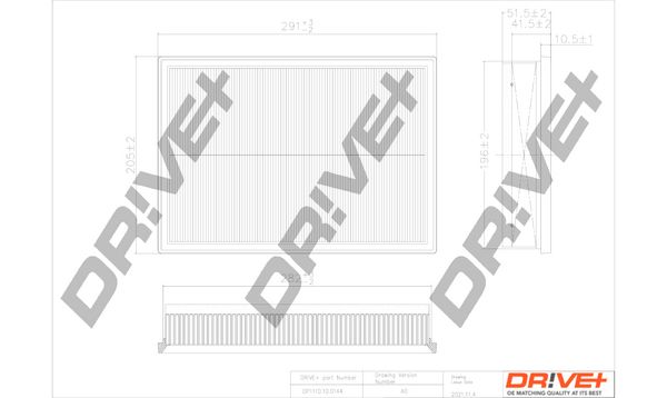 Повітряний фільтр Dr!ve+ DP1110.10.0144