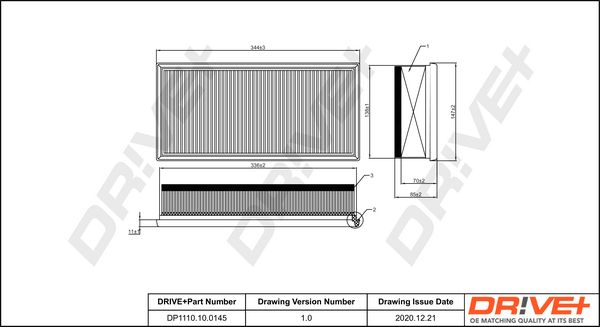 Oro filtras Dr!ve+ DP1110.10.0145