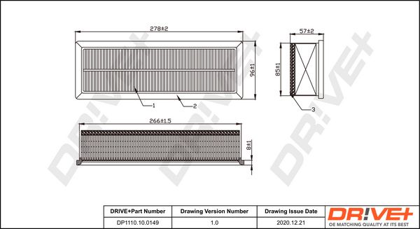 Air Filter Dr!ve+ DP1110.10.0149