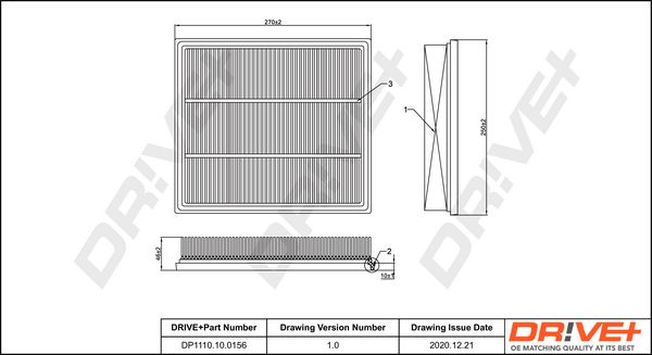 Air Filter Dr!ve+ DP1110.10.0156