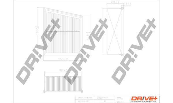 Oro filtras Dr!ve+ DP1110.10.0161