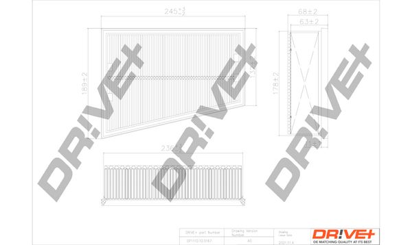 Повітряний фільтр Dr!ve+ DP1110.10.0167