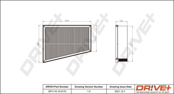 Oro filtras Dr!ve+ DP1110.10.0170