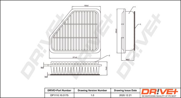 Oro filtras Dr!ve+ DP1110.10.0175