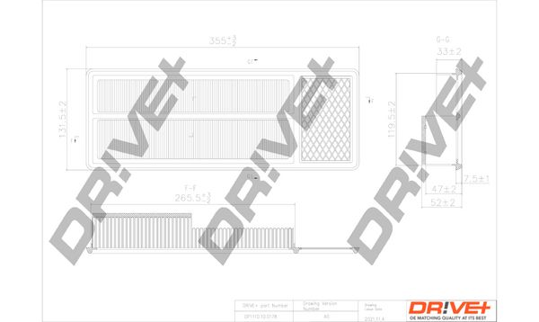 Oro filtras Dr!ve+ DP1110.10.0178