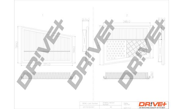 Повітряний фільтр Dr!ve+ DP1110.10.0187