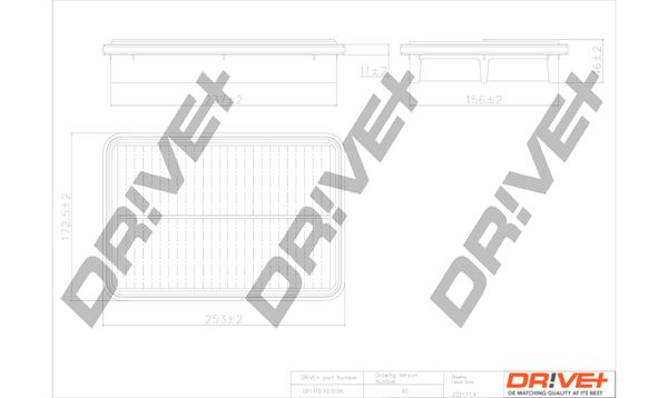 Повітряний фільтр Dr!ve+ DP1110.10.0196