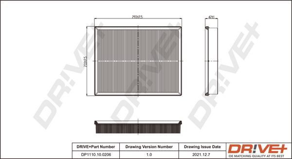 Oro filtras Dr!ve+ DP1110.10.0206