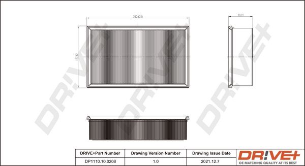 Oro filtras Dr!ve+ DP1110.10.0208