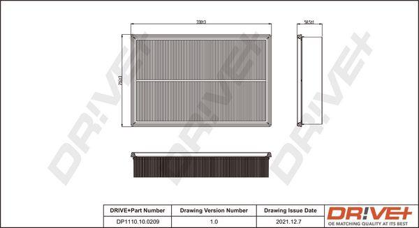 Air Filter Dr!ve+ DP1110.10.0209