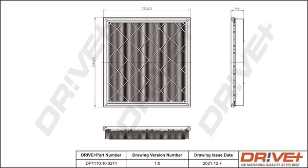 Air Filter Dr!ve+ DP1110.10.0211