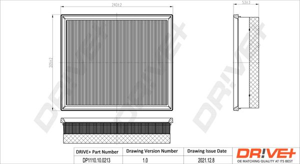 Air Filter Dr!ve+ DP1110.10.0213